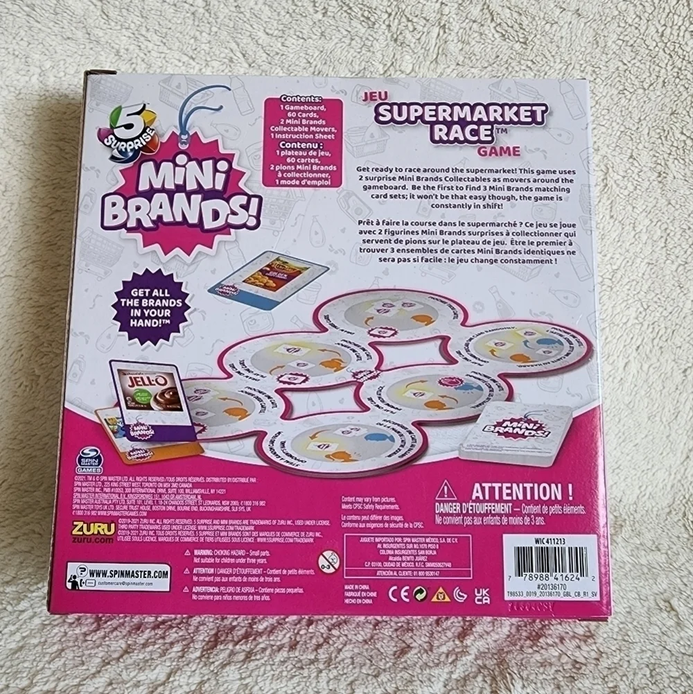 New Mini Brands Supermarket Race Game with 5 Surprises